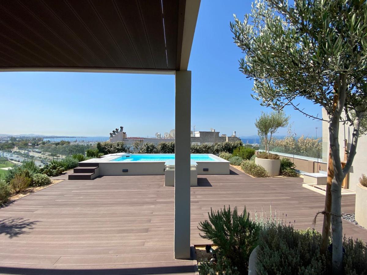 Athens Riviera 2-Bed Apt & Pool Access #Unoblu Экстерьер фото